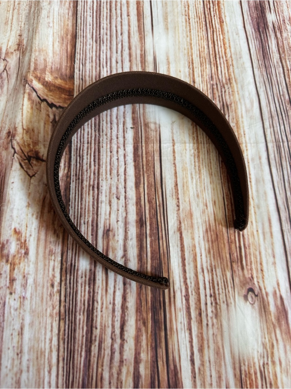 Unbranded Chocolate Brown Ribbon Headband OS